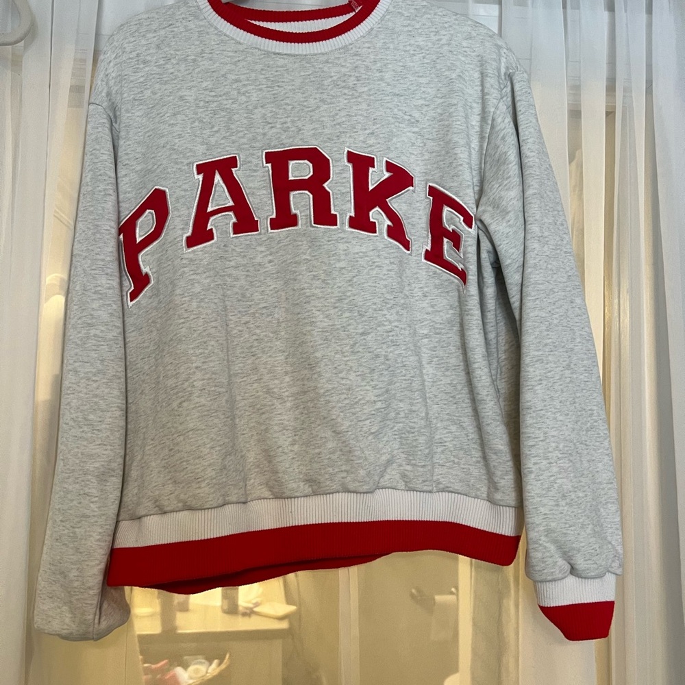 Gray and Red Sweatshirt